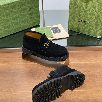 WOMEN'S HORSEBIT ANKLE BOOT IN BLACK SUEDE