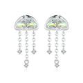 Iridescent Jellyfish Earrings Studs for Women Teen Girls